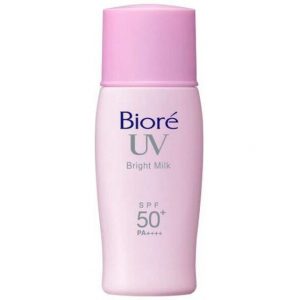Kem chống nắng Biore cho da mụn cho da mụn UV Bright Face Milk
