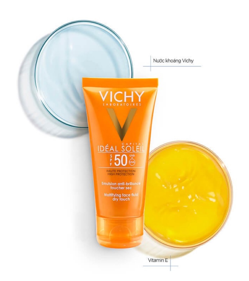Vichy Ideal Soleil Dry Touch SPF 50 Chống Tia UVA + UVB