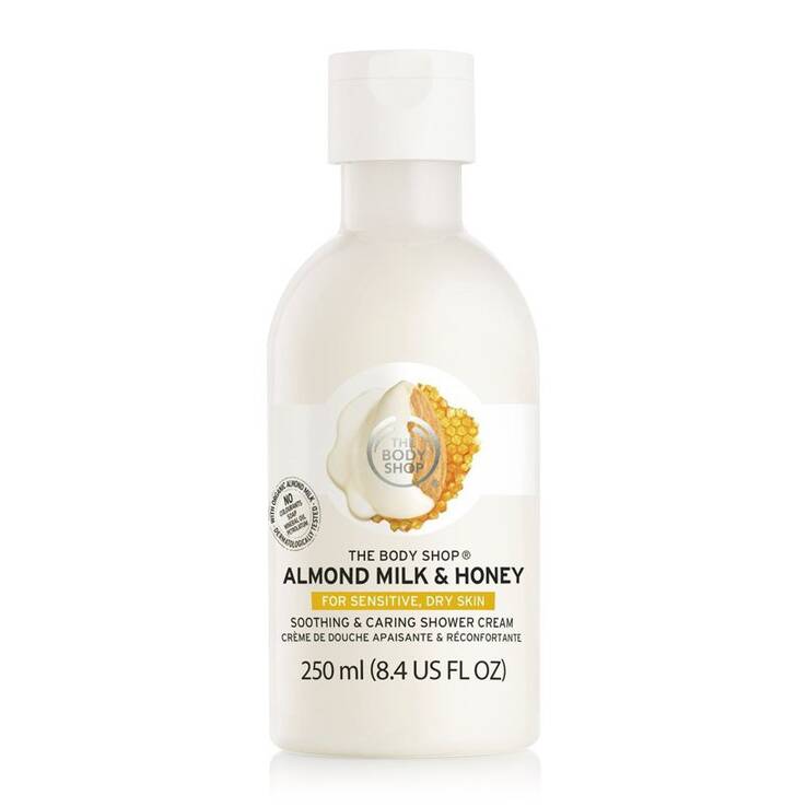 Sữa tắm dưỡng thể The Body Shop Almond Milk & Honey Soothing & Caring Shower Cream