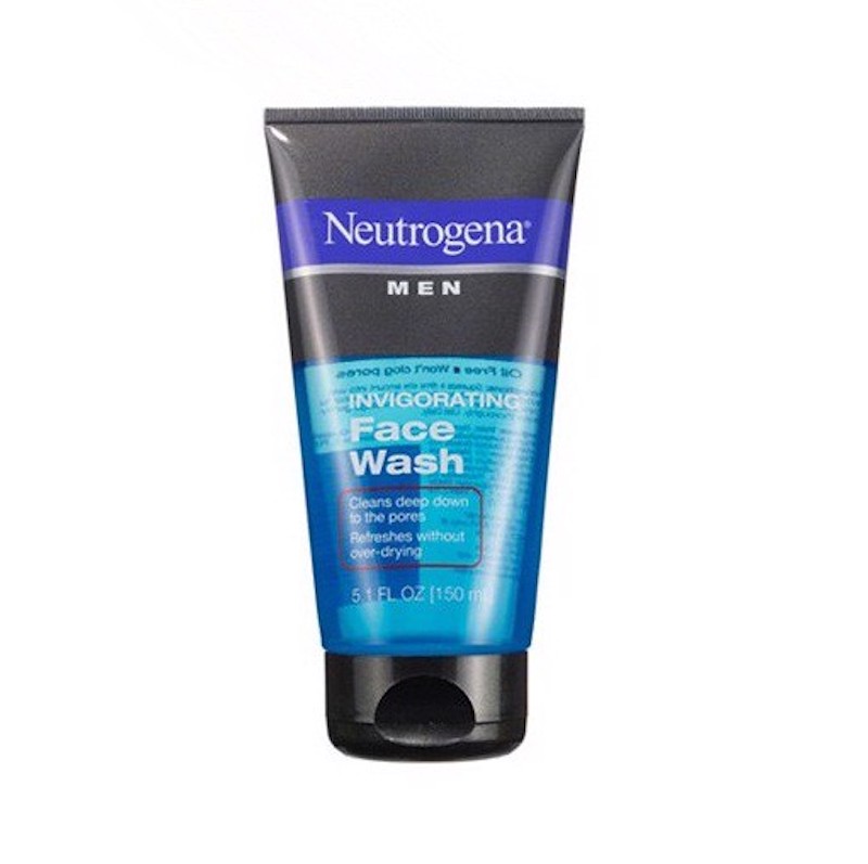 Neutrogena Men Invigorating Face Wash hỗ trợ ngăn ngừa mụn