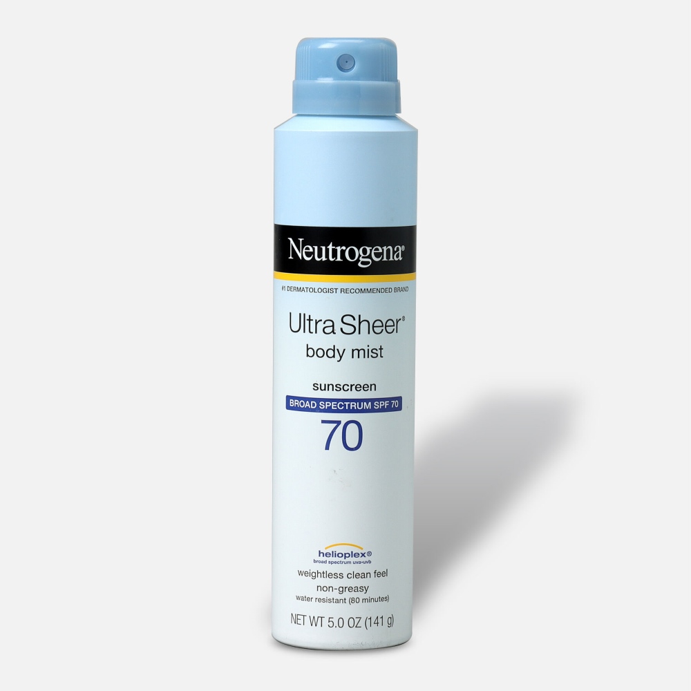 Xịt chống nắng Neutrogena bảo vệ da khỏi tia UV dưới dạng một màn sương mỏng