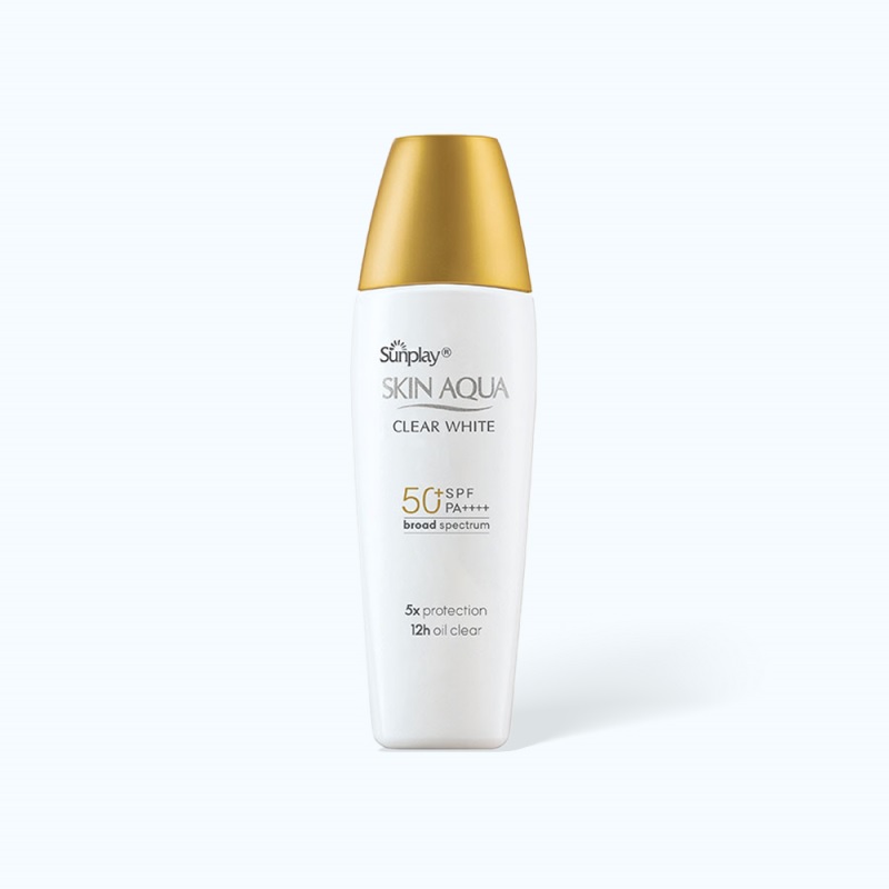 Sunplay Skin Aqua Clear White SPF 50+, PA++++ (25g) - Kem chống nắng dạng sữa